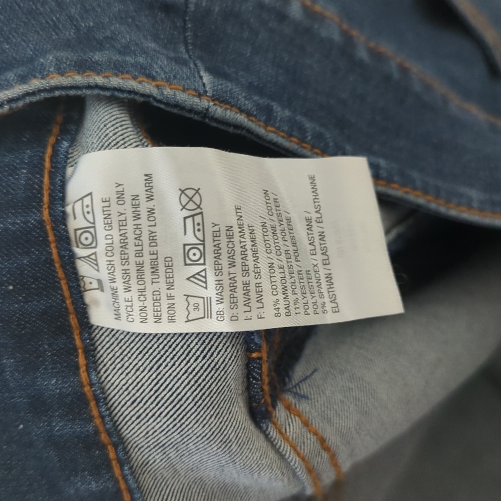 G.I.L.I Flared Jeans - Women's Size 12 Slit Back Front Seam Medium Wash - Picture 10 of 14